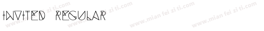 Invited Regular字体转换